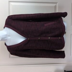 Maurices Deep Purple Knit Cardigan
